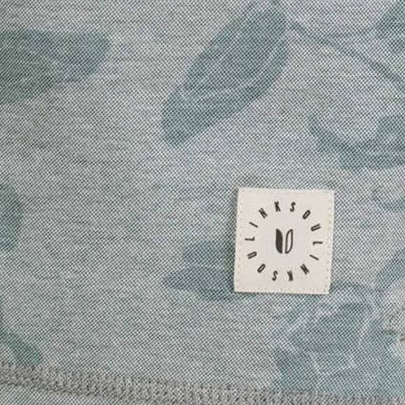 LINKSOUL Men's Astoria Wicking Polo Golf Shirt Blue-Green Size XL NWOT - Picture 5 of 11